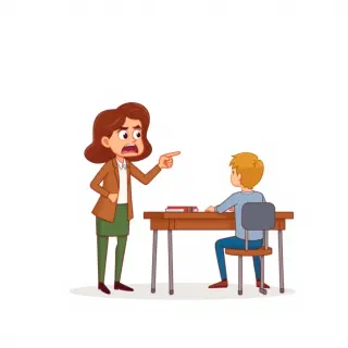 رسم توضيحي لكلمة threaten