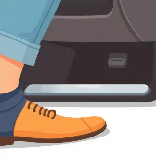رسم توضيحي لكلمة pedal