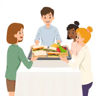 رسم توضيحي لكلمة provide