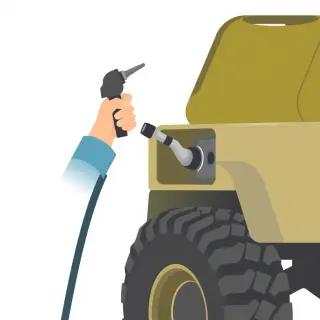رسم توضيحي لكلمة pump