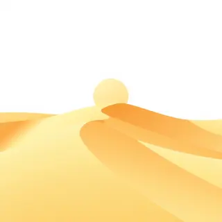 رسم توضيحي لكلمة desert