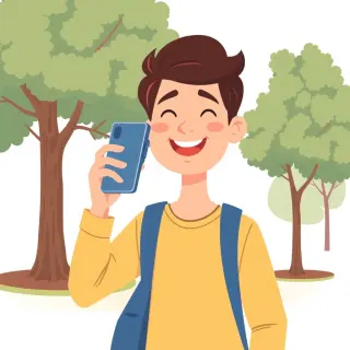 رسم توضيحي لكلمة contact