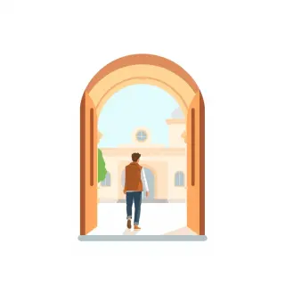 رسم توضيحي لكلمة entry