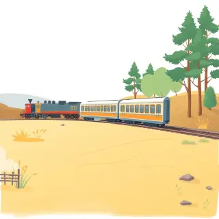 رسم توضيحي لكلمة train