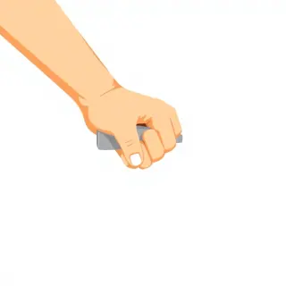 رسم توضيحي لكلمة grip