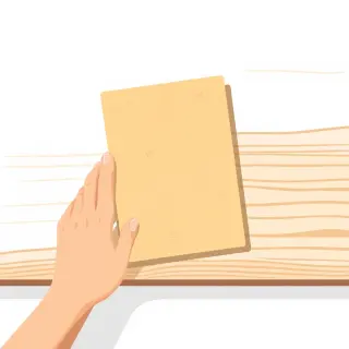 رسم توضيحي لكلمة sandpaper