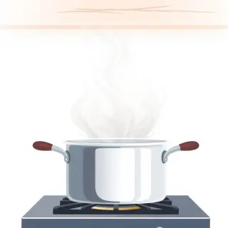 رسم توضيحي لكلمة steam