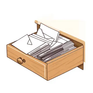 رسم توضيحي لكلمة correspondence