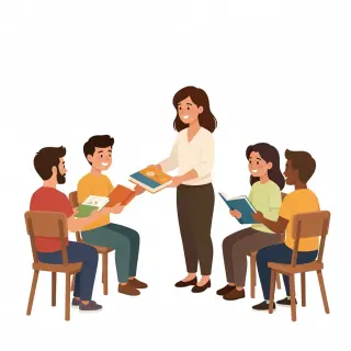 رسم توضيحي لكلمة distribute