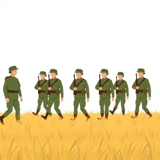 رسم توضيحي لكلمة squad