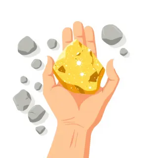رسم توضيحي لكلمة mineral