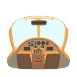 رسم توضيحي لكلمة cockpit