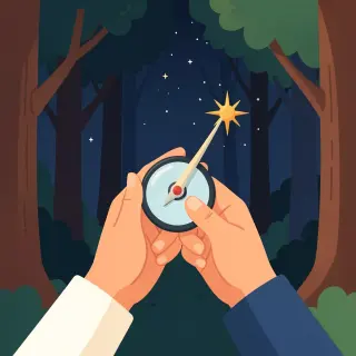 رسم توضيحي لكلمة compass