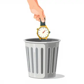 رسم توضيحي لكلمة discard