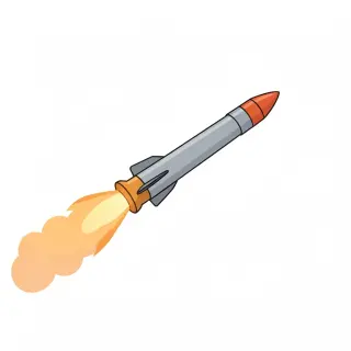 رسم توضيحي لكلمة missile