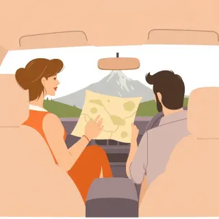 رسم توضيحي لكلمة navigate