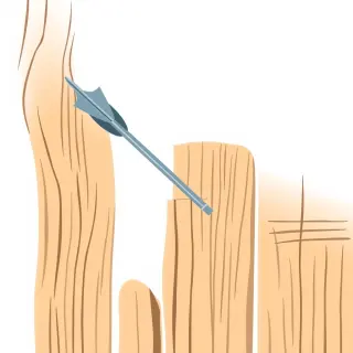 رسم توضيحي لكلمة penetrate