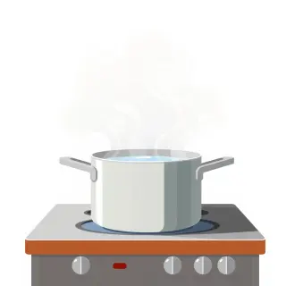 رسم توضيحي لكلمة vaporize