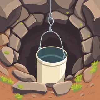 رسم توضيحي لكلمة well