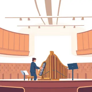 رسم توضيحي لكلمة organ