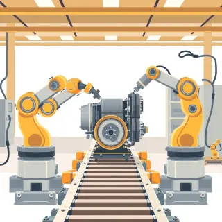 رسم توضيحي لكلمة manufacture