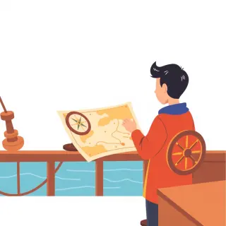 رسم توضيحي لكلمة navigator