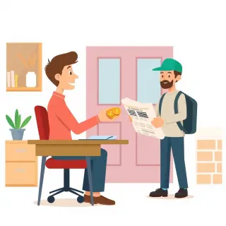 رسم توضيحي لكلمة subscribe