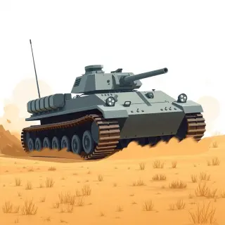 رسم توضيحي لكلمة tank