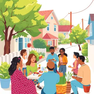رسم توضيحي لكلمة community