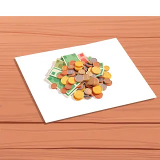 رسم توضيحي لكلمة currency
