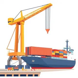 رسم توضيحي لكلمة import