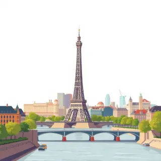رسم توضيحي لكلمة landmark