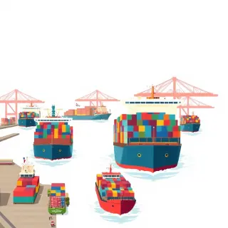 رسم توضيحي لكلمة trade