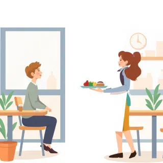 رسم توضيحي لكلمة wait on