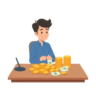 رسم توضيحي لكلمة funds