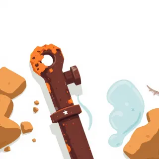 رسم توضيحي لكلمة corrode
