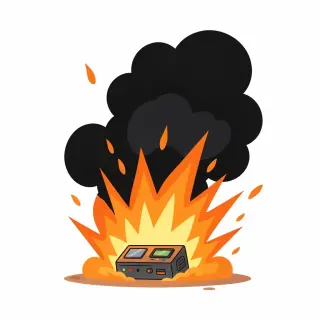 رسم توضيحي لكلمة detonate