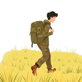 رسم توضيحي لكلمة soldier