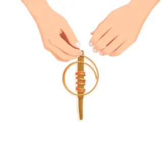 رسم توضيحي لكلمة coil