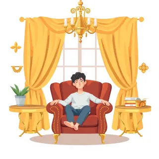 رسم توضيحي لكلمة luxury