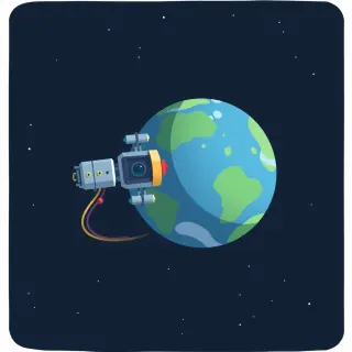 رسم توضيحي لكلمة satellite