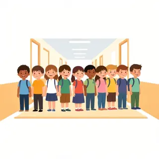 رسم توضيحي لكلمة line up