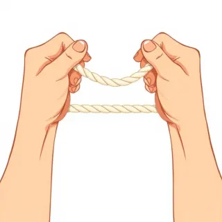 رسم توضيحي لكلمة pull apart