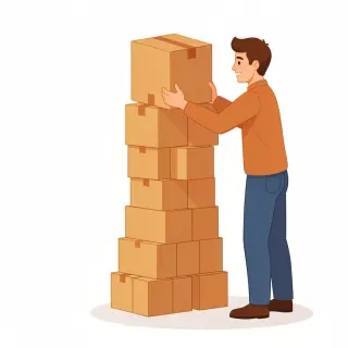 رسم توضيحي لكلمة stack