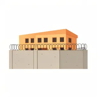 رسم توضيحي لكلمة prison