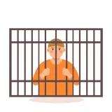 رسم توضيحي لكلمة prisoner