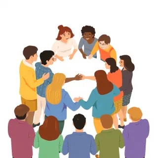 رسم توضيحي لكلمة unite