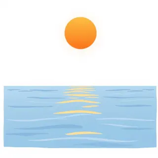 رسم توضيحي لكلمة horizon