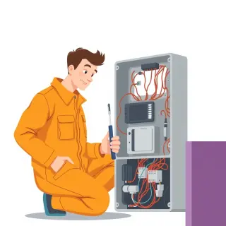 رسم توضيحي لكلمة technician