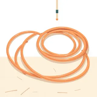 رسم توضيحي لكلمة tubing